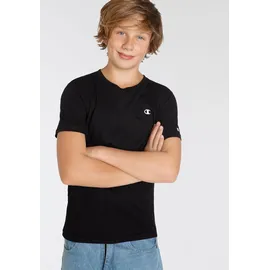 Champion Jungen, Legacy Basics B 2-Pack Crewneck T-Shirt Schwarz/Hellgrau Melange, 13-14 Jahre EU - 13-14 Jahre