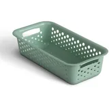 ProHome Aufbewahrungskorb 0,7L mit Griffen 20 x 10 x 5 cm grün