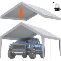 Vevor Garagenzelt 3,94 x 6,10 m grau