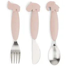 Done by Deer Easy Grip Friends Besteckset - Pink - 12 Monate