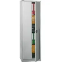 BISLEY Stahlschrank Metall 60,0 x 40,0 x 195,0 cm silber 4 Fachböden abschließbar
