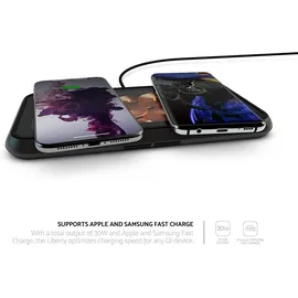 Zen Zens Liberty Glass Edition 16-Spulen 2x 15W Qi schwarz