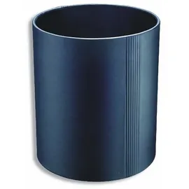 Läufer Papierkorb La Linea Leder schwarz