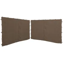Quick Star Seitenwand für Pavillon 3x3 m 2 Stück Taupe 2,5 x 1,92 m