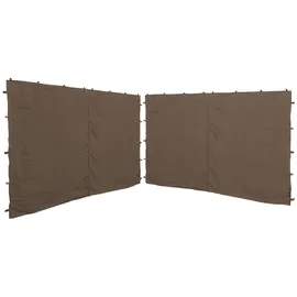 Quick Star Seitenwand für Pavillon 3x3 m 2 Stück Taupe 2,5 x 1,92 m