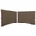 Quick Star Seitenwand für Pavillon 3x3 m 2 Stück Taupe 2,5 x 1,92 m