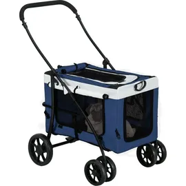 PawHut Hundebuggy Hundetrolley 1-tlg Blau onesize