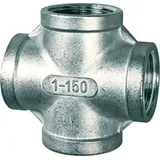Riegler Kreuzverteiler, 4 x innen, Rp 3/4, Edelstahl 1.4408