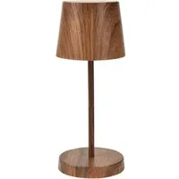Müller-Licht MESA, Campingleuchte Akku, Holzoptik