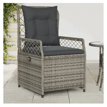 vidaXL Gartensessel 58,1 x 68,2 x 34,1 cm grau 2 St.