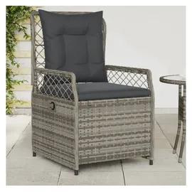 vidaXL Gartensessel 58,1 x 68,2 x 34,1 cm grau 2 St.