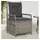 vidaXL Gartensessel 58,1 x 68,2 x 34,1 cm grau 2 St.