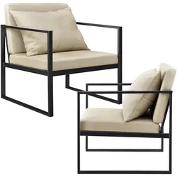 Sessel Ragusa 2er Set Sandfarben