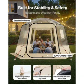 Vevor Pop-up-Bubble-Zelt Transparent