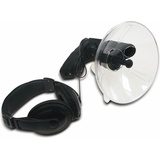 ChiliTec Parabol-Richtmikrofon mit Kopfhörer und Aufnahmefunktion