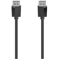 Hama DisplayPort-Kabel (0,75m) (schwarz) DisplayPort-Kabel