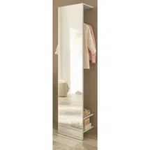 furn.design Kompaktgarderobe Center 50 x 200 cm Weiß