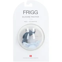 Frigg Sucette und Silikon Schmetterling Schiefer - Blau 0-6 Mois