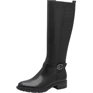 TAMARIS Damen Stiefel Leder schwarz 38
