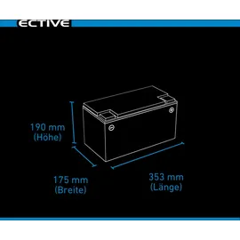 Ective LC 100 12V LiFePO4 Versorgungsbatterie 100 Ah 1280Wh
