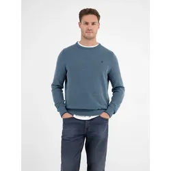 Leichter Strickpullover mit schmaler Rippstruktur - Crispy Blue - M