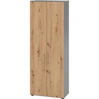 Hammerbacher Hammerbacher, Aktenschrank, Regal/Türen 6OH 968T6 Graphit/Asteiche-V968T6/G/R/BS