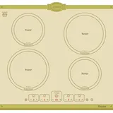 Kaiser Küchengeräte Induktions-Kochfeld Kaiser Empire Kochfeld Induktion KCT 6195 IElfEm Induktionskochfeld 60 cm Autark, 4 Induktions-Kochzonen mit Power-Funktion (Booster), Touch control, Timer, Induktionskochfeld 60cm Autark Kochfeld 4xQickHeat Zonen