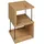 Mäusbacher Standregal 33 x 33 x 65 cm Asteiche Dekor