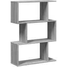 vidaXL Bücherregal 70 x 24 x 129 cm Grau