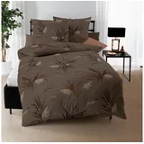KAEPPEL Interlock Jersey Bettwäsche Swing mocca 135x200 cm + 80x80 cm - braun