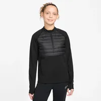 Paris Saint-Germain Academy Winter Warrior Nike Therma-Fit Fußball-Drill-Oberteil Für Ältere Kinder, Black/Cargo Khaki/Cargo Khaki, HM4449-010, XS