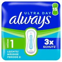 Always Damenbinden Größe 1 Leichte/Mässige Periode 15 St.