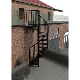 Minka Außenspindeltreppe Rondo 38 - 305,5 cm Zink