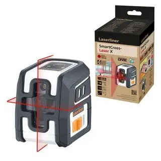 LASERLINER SmartCross-Laser X Kreuzlinienlaser selbstnivellierend Reichweite (max.):