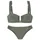 LASCANA Bandeau-Bikini Damen Grün 34 Cup A/B