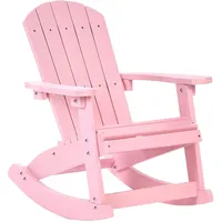 Beliani Muskoka Kinder Garten-Schaukelstuhl 0 x 0 x 0 cm rosa