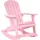 Beliani Muskoka Kinder Garten-Schaukelstuhl 0 x 0 x 0 cm rosa