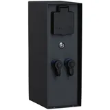 Paulmann Steckdosensäule Rio Dämmerungssensor IP44 Anthrazit