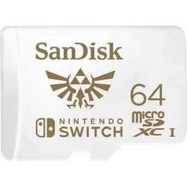 SanDisk Nintendo Switch microSDXC UHS-I U3 Class 10 64 GB weiß