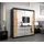 abiks möbel Schwebetürenschrank MONACO 180 x 200 x 62 cm Schwarz