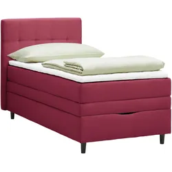 Boxspringbett Miami in Weinrot ca. 90x200cm