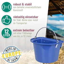 Kerbl Turnier-Futterkrippe 12 l 39x32,5x26 cm Blau