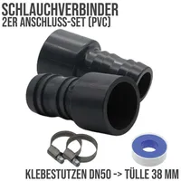 DeinSchlauch24 PVC Druckschlauchtülle Schlauchverbinder DN 50