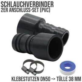 DeinSchlauch24 PVC Druckschlauchtülle Schlauchverbinder DN 50