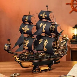 ROBOTIME ROKR Seahorse Barque MCB02 Holz 47 x 18 x 39 cm
