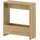 Decortie | Simpi Moderner Beistelltisch Riga, Eiche Holzwerkstoff, rechteckig, 20x60x55 cm Stauraum, einfacher Aufbau, Wohnzimmer, Wohnzimmertische, Beistelltische