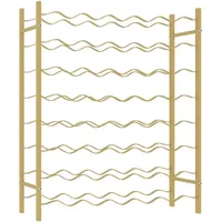 vidaXL Weinregal 64 x 80 x 22 cm Gold
