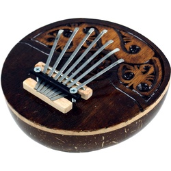Guru-Shop Spielzeug-Musikinstrument Musikinstrument aus Holz, Musik Percussion.. braun 14 cm x 7 cm x 14 cm