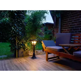 NORTHPOINT LED 3in1 Solar Gartenlaterne schwarz Dämmerungssensor 20lm IP44