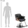 Physa Physa, Friseurstuhl mit Fußstütze - 470 - 570 mm 200 kg Filey Black